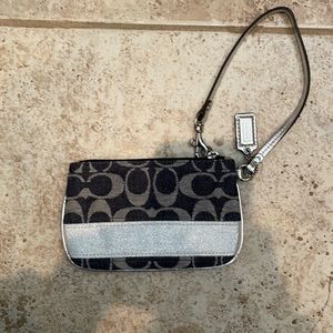 Blue Jean coach wristlet